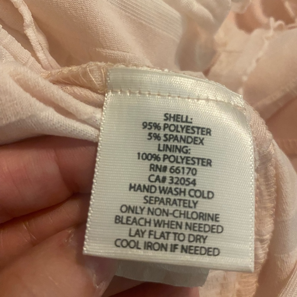 Kimchi Blue Urban Outfitters Light Pink Lined Ruffle Skirt Size Small - Picture 4 of 4